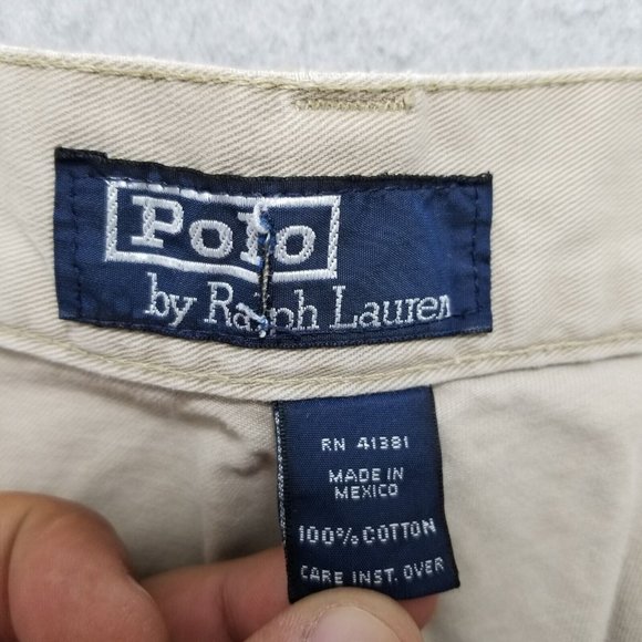 Polo Ralph Lauren Pants Mens‎ 34x32.5 Beige Khakis Pockets Casual - Picture 6 of 8